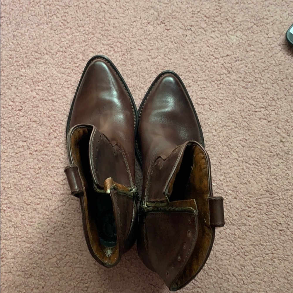 brown cowboy boots